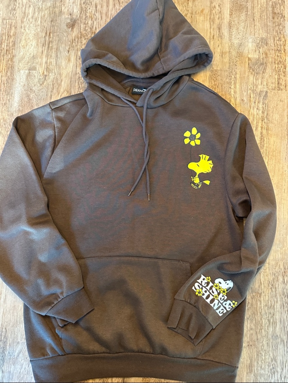 Men’s Medium Brown Peanuts / Snoopy hoodie